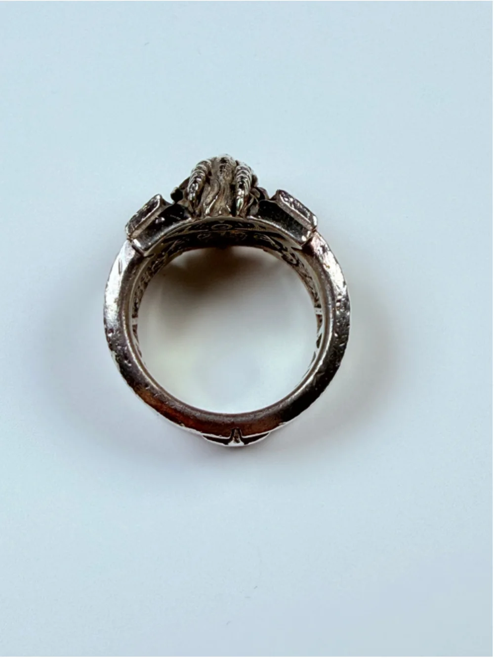 NightRider Bushido Dragon Red Garnet Eye 925 Sterling Silver Warrior Ring $655